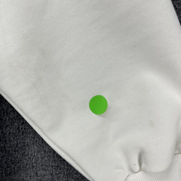 SHEIN Hoodie Womens XS White EZwear Blue Letter Graphic Drawstring Sweatshirt - Picture 8 of 16